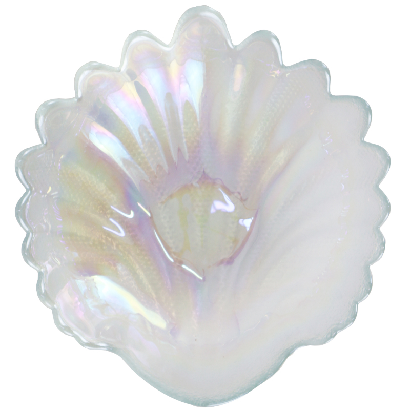 ASSIETTE DECO TRANSPARENT 15X14X3 CM 