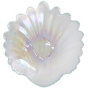 ASSIETTE DECO TRANSPARENT 15X14X3 CM 