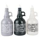 BOUTEILLE HUILE VERRE 1000 CC MIX BLANC/GRIS/VERT