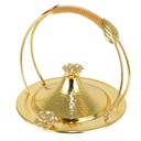BOITE DECO METAL 20X17 CM MIX OR / ARGNT