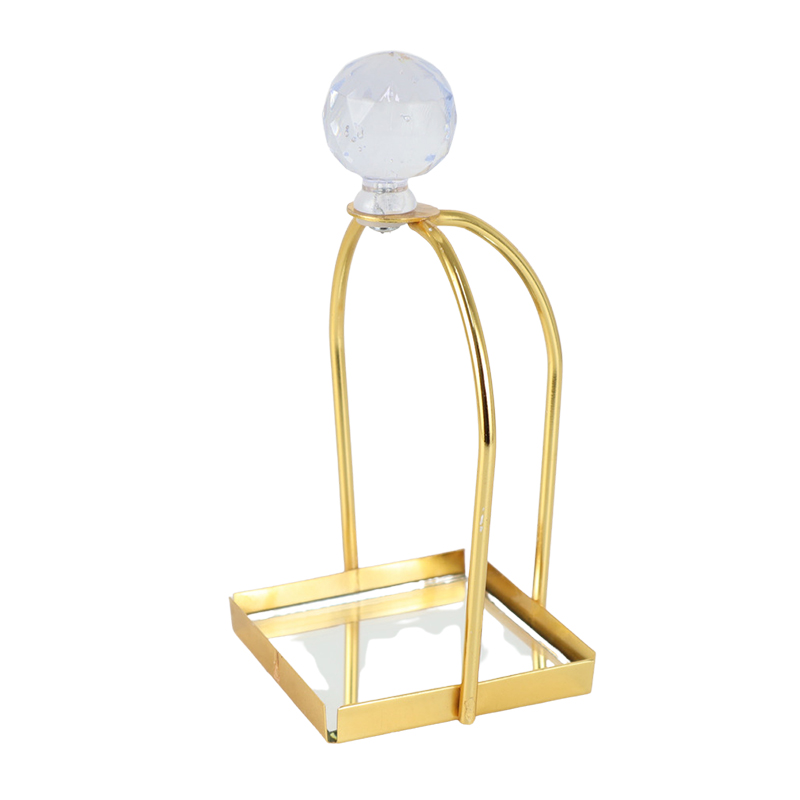 MINI CAGE DECO METAL 14X7 CM  MODELE OR 