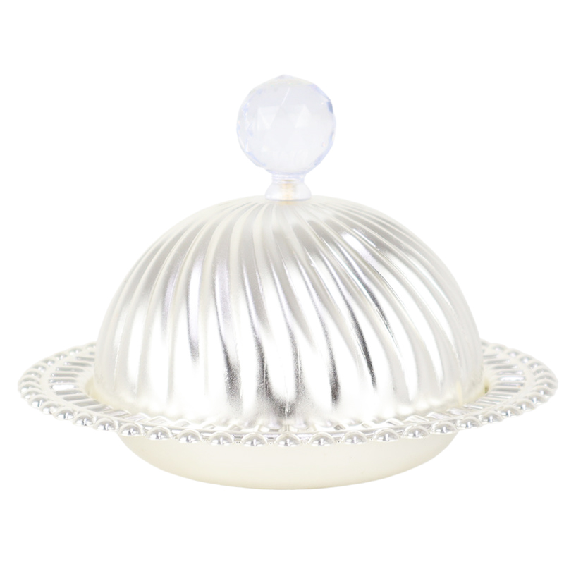 BOITE METAL DECO AVEC COUVERCLE MODELE ARGENT 17X13 CM 