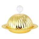 BOITE METAL DECO AVEC COUVERCLE MODELE OR 17X13 CM 