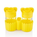 SET POIVRE &amp; SEL 2X67 CC MIX JAUNE/ORANGE/VERT/ROSE