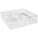 PORTE PAPIER DECO 17.5X17.5 CM MIX DESIGNS MODELE ARGENT