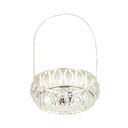 PANIER DECO 7 CM MODELE ARGENT