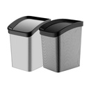POUBELLE PLASTIQUE 6 LITRES MIX 2 DESIGNS