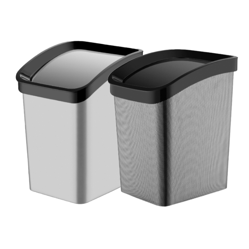 POUBELLE PLASTIQUE 11.6 LITRES MIX 2 DESIGNS