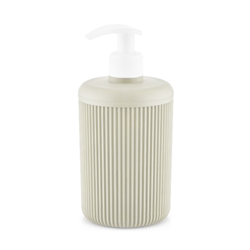 DISTRIBUTEUR SAVON 17.5X8.5CM MIX GRIS/BEIGE/CREME