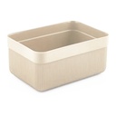 BAC RANGEMENT PLASTIQUE 2.7 LITRES MIX ROSE/GRIS/BEIGE/CREME