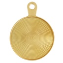 MINI PLATEAU DECO PLASTIQUE 21 CM MODELE OR 