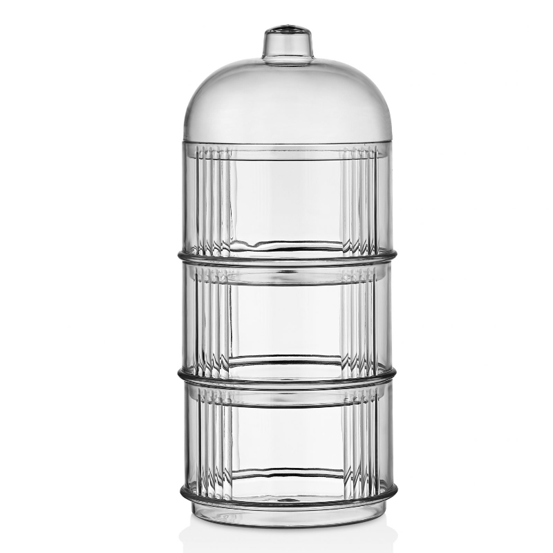 BOITE 3 NIVEAUX CRYSTAL MAT 24X10 CM 