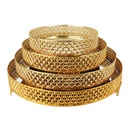 SET 4 PLATEAUX ROND 20/25/30/35 CM MODELE OR 