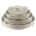 SET 4 PLATEAUX ROND 20/25/30/35 CM MODELE ARGENT