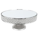 PLATEAU DE PRESENTATION AVEC PIED 30 CM MODELE ARGENT