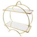 PLATEAU DE PRESENTATION 2 NIVEAUX 36X31X13 CM MODELE OR 