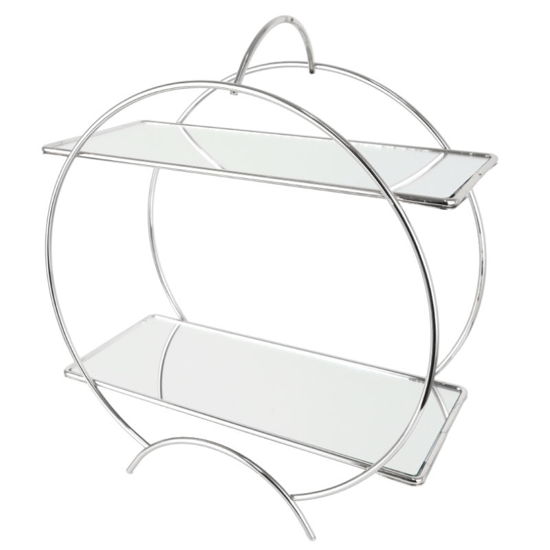 PLATEAU DE PRESENTATION 2 NIVEAUX 36X31X13 CM MODELE ARGENT