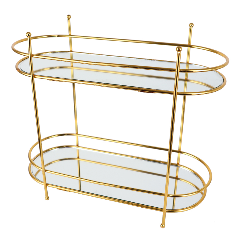 PLATEAU DE PRESENTATION 2 NIVEAUX 31X14X35 CM MODELE OR 