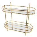 PLATEAU DE PRESENTATION 2 NIVEAUX 31X14X35 CM MODELE OR 