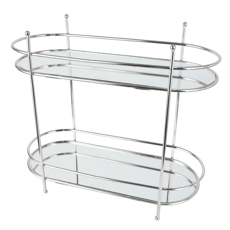 PLATEAU DE PRESENTATION 2 NIVEAUX 31X14X35 CM MODELE ARGENT