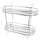 PLATEAU DE PRESENTATION 2 NIVEAUX 31X14X35 CM MODELE ARGENT