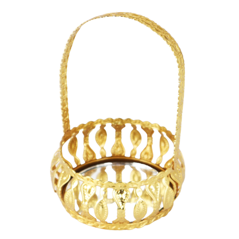 PANIER DECO 7 CM MODELE OR 