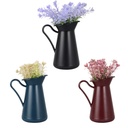 POT FLEUR DECO CARAFE 23X9 CM MIX BORDEAU/NOIR/BLEU