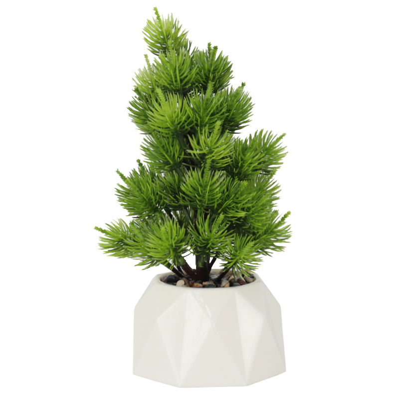 POT FLEUR DECO 25X12 CM BLANC