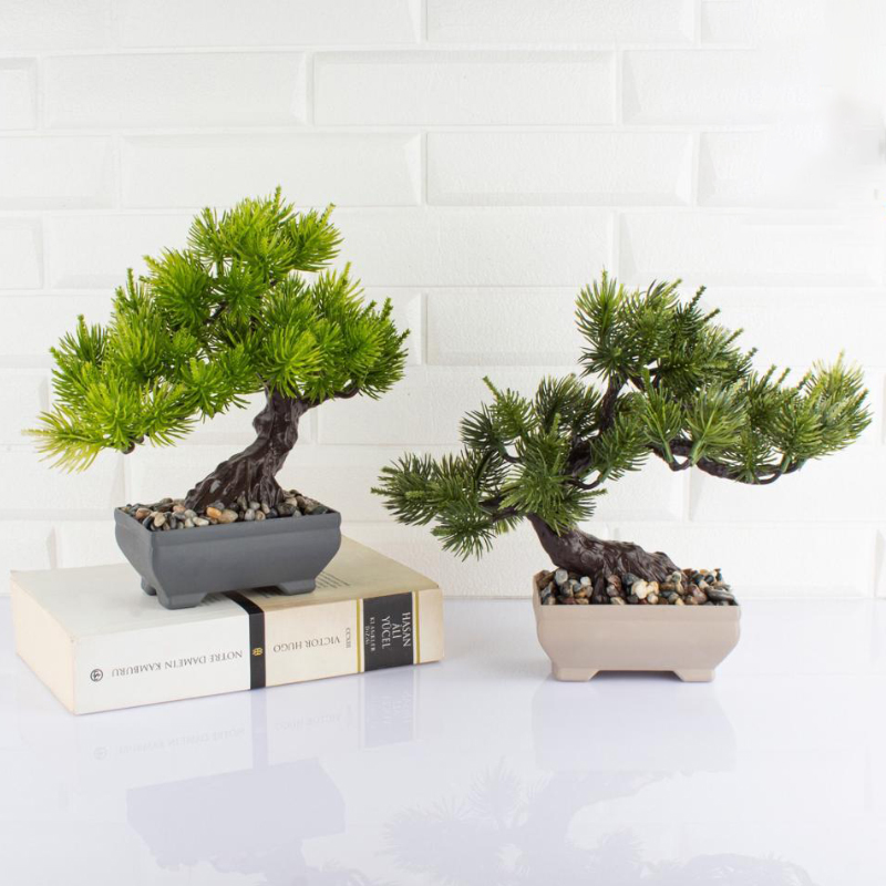 POT FLEUR DECO 26X7X10 CM MIX BEIGE/GRIS