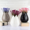 POT FLEUR DECO MURALE 19X7X14 CM MIX BLANC/NOIR/BEIGE/VIOLET