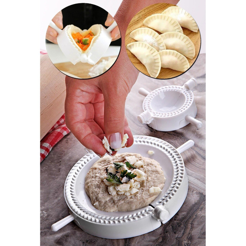 SET 2 MOULES A BRIOUATE 12,5 CM &amp; 6 CM BLANC