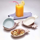 SET 6 PIECES BOL APERITIFS PLASTIQUE MOTIF ANANAS 