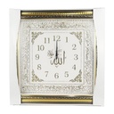 HORLOGE TABLEAU DECO SIGNE RELIGIEUX 41X41 CM MIX OR/ARGENT/BLANC