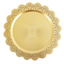 PLATEAU DECO PLASTIQUE 37 CM MODELE OR 