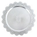 PLATEAU DECO PLASTIQUE 37 CM MODELE ARGENT