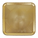 PLATEAU DECO PLASTIQUE 33 CM MODELE OR 