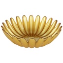 BOL LUXE VERRE 15 CM COULEUR OR
