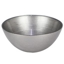 BOL LUXE VERRE 15 CM COULEUR ARGENT