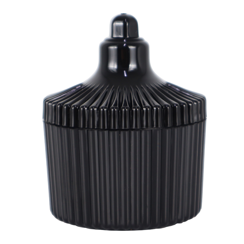 MINI POT PLASTIQUE 8X7 CM COULEUR NOIR