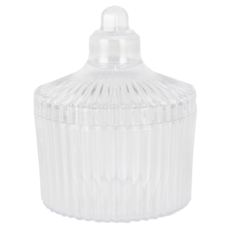 MINI POT PLASTIQUE 8X7 CM TRANSPARENT