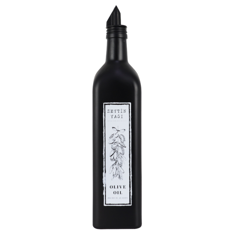 BOUTEILLE HUILE OLIVE 750 CC COULEUR NOIR