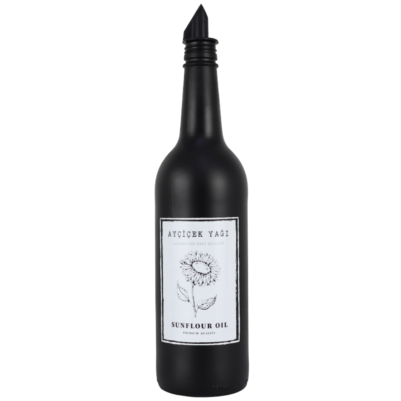 BOUTEILLE HUILE OLIVE 750 CC COULEUR NOIR