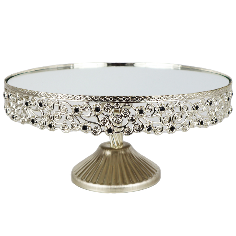 PRESENTOIR DECO METAL AVEC PIED 30X15 CM MODELE ARGENT