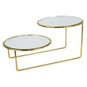 PLATEAU DE PRESENTATION DECO DOUBLE 33X19 CM 2X16 CM MODELE OR 