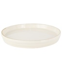 GRAND BOL CERAMIQUE 20 X 3 CM  MIX BLANC/NOIR