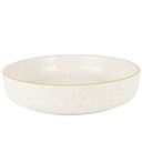 GRAND BOL CERAMIQUE 20 X 5 CM  MIX BLANC/NOIR