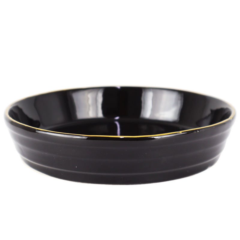 GRAND BOL CERAMIQUE 21 X 4 CM  MIX BLANC/NOIR