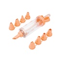 SET CREME PATISSERIE 7X5 CM MIX GRIS/ORANGE
