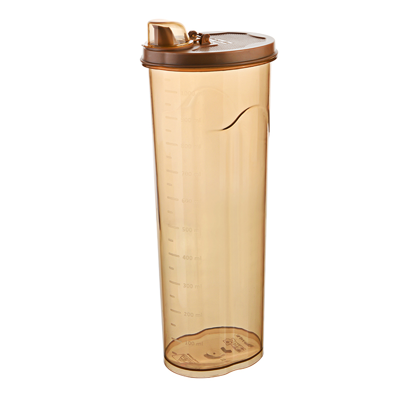BOUTEILLE A HUILE PLASTIQUE 1150 CC COULEUR MIEL 