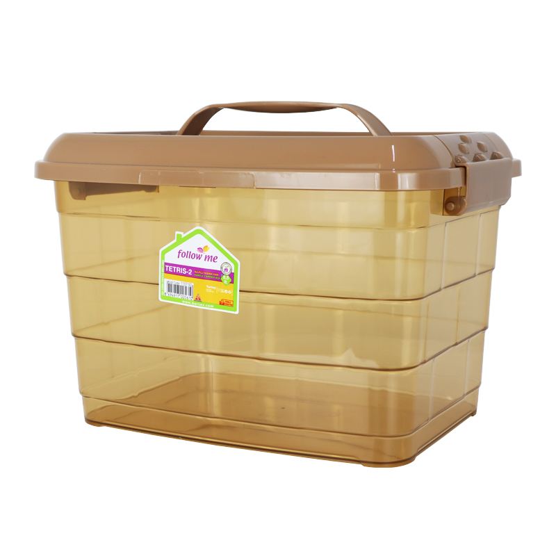 BOITE RANGEMENT 8.5 LITRES COULEUR MIEL 